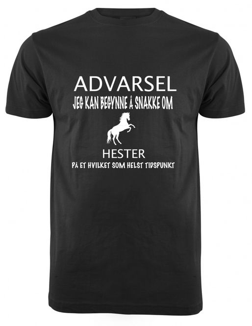 Hovedbilde ADVARSEL HESTER T-SKJORTE
