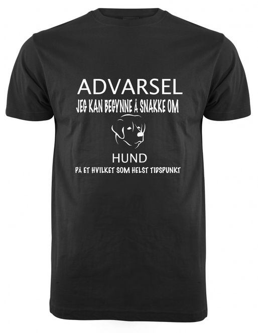 Hovedbilde ADVARSEL HUND T-SKJORTE