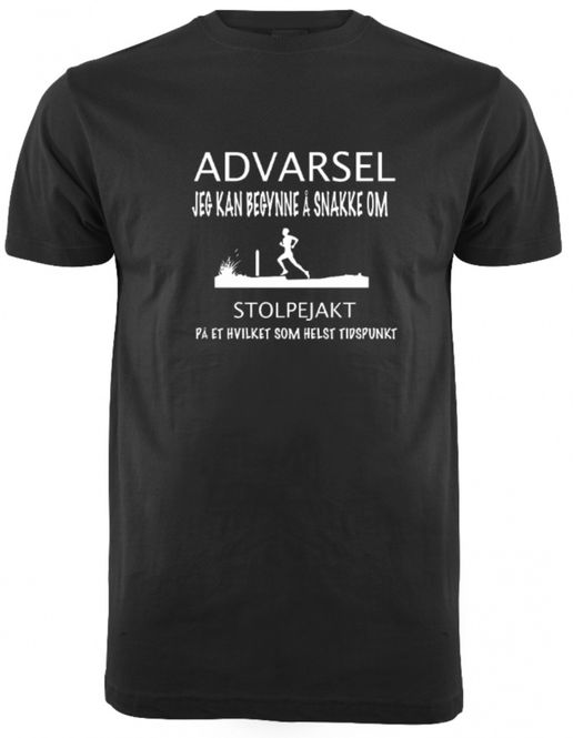 Hovedbilde ADVARSEL STOLPEJAKT T-SKJORTE