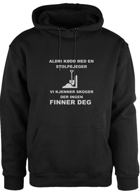 Hovedbilde ALDRI KØDD MED EN STOLPEJEGER HETTEGENSER